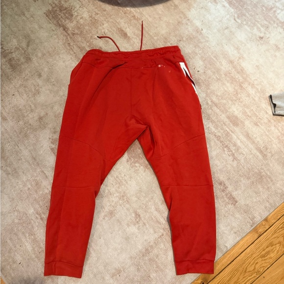 Nike Tech Bright Red Sweatpants - Picture 3 of 4